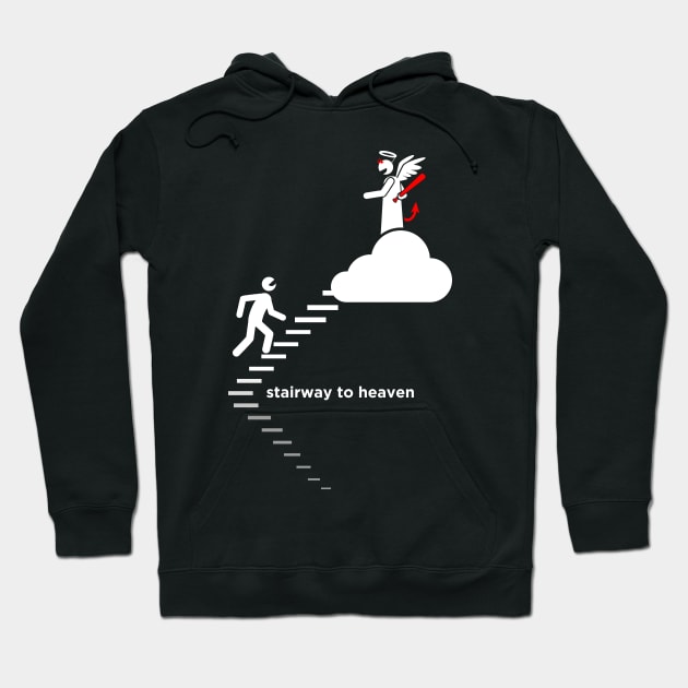 Stickman stairway to heaven Hoodie by Maxsomma